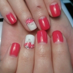 Аппаратный маникюр / укрепление biosculpturegel /дизайн  ручная роспись, стразы и бульонки