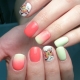 Аппаратный маникюр / укрепление biosculpturegel /дизайн наклейки, стразы