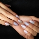 Аппаратный маникюр/покрытие гель-лаком Essie, дизайн северное сияние